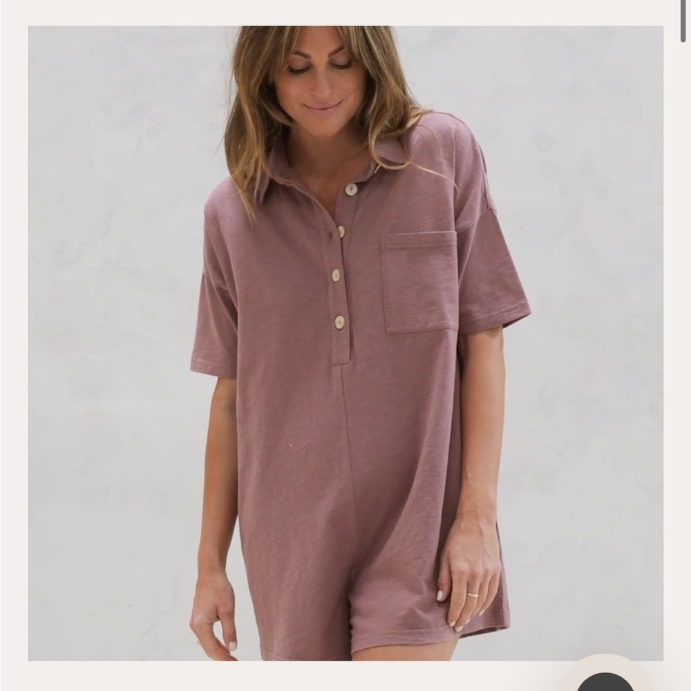 NWT Rylee + Cru Women’s Romper Mauve Size XS